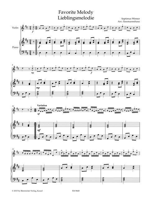 Produktbild: Violin Recital Album, Band 1