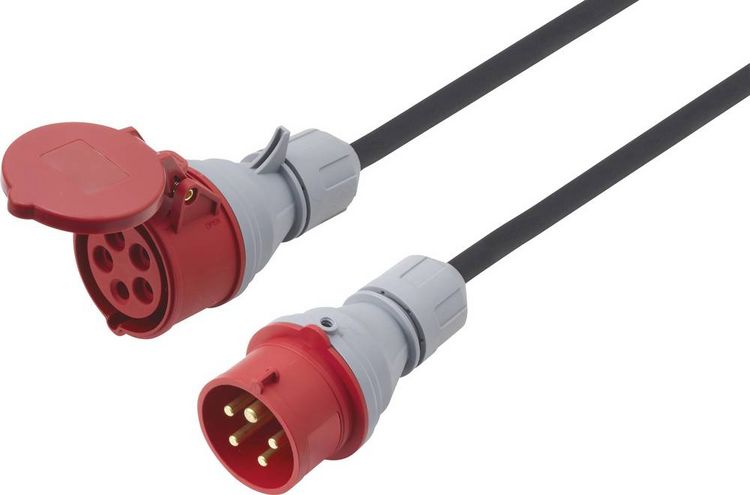 Produktbild: Sygonix SY-7486042 Strom Verl&auml;ngerungskabel 16A Rot 25m H07RN-F 5G 2,5mm&sup2;