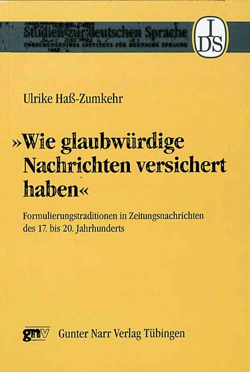 Produktbild: 'Wie glaubw&uuml;rdige Nachrichten versichert haben'