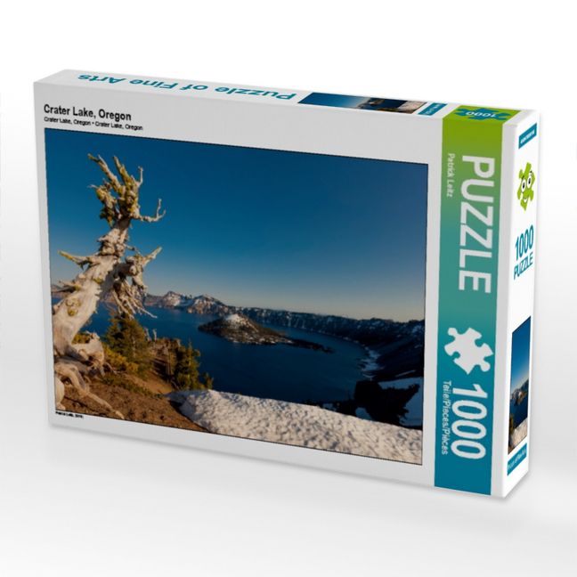Produktbild: CALVENDO Puzzle Crater Lake, Oregon | 1000 Teile Lege-Gr&ouml;&szlig;e 64x48cm Foto-Puzzle f&uuml;r gl&uuml;ckliche Stunden