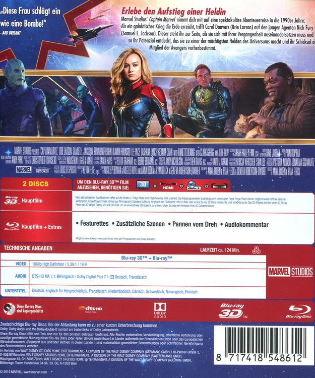 Captain Marvel (+ Blu-ray 2D)