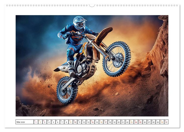 Produktbild: Motorcross Welt (Wandkalender 2026 DIN A2 quer), CALVENDO Monatskalender