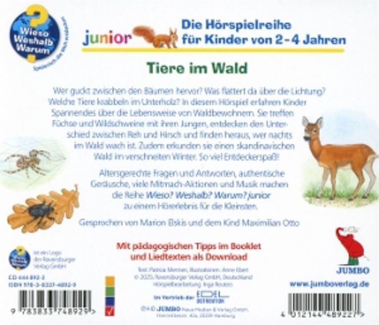 Produktbild: Wieso? Weshalb? Warum? Junior:Tiere im Wald