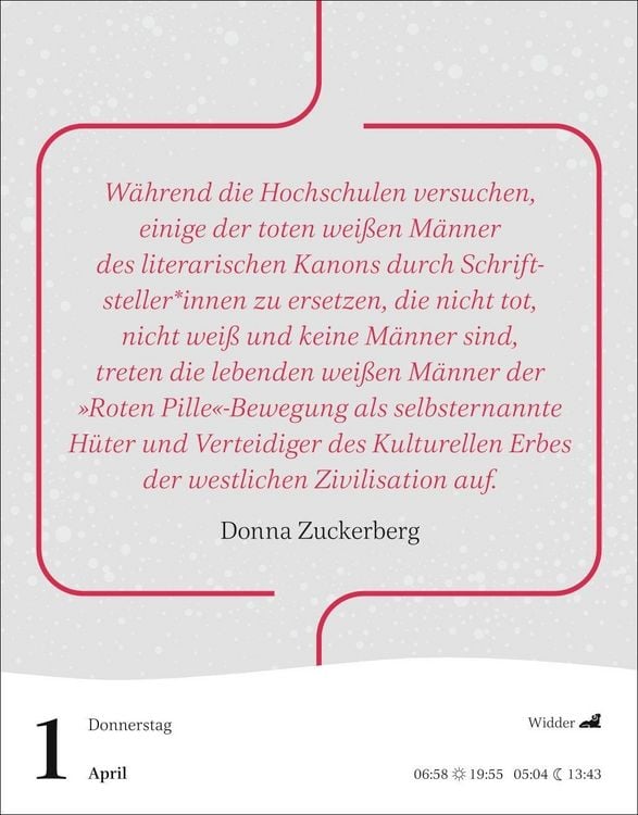 Produktbild: Starke Worte von starken Frauen Tagesabrei&szlig;kalender 2027