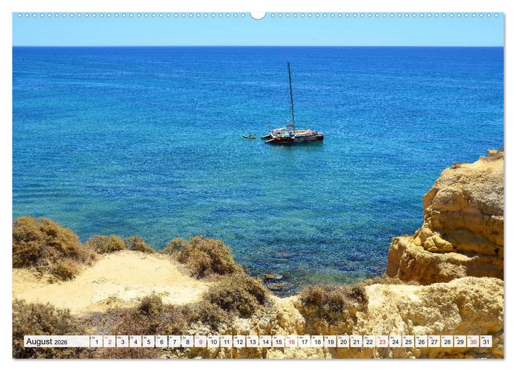 Produktbild: Algarve zum Tr&auml;umen (hochwertiger Premium Wandkalender 2026 DIN A2 quer), Kunstdruck in Hochglanz