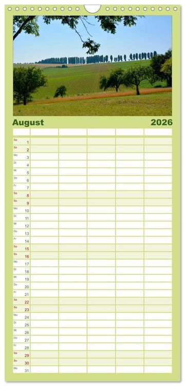 Produktbild: Familienplaner 2026 - B&auml;ume 2026 mit 5 Spalten (Wandkalender, 21 x 45 cm) CALVENDO