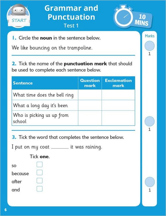 Produktbild: Grammar, Reading & Maths 10-Minute Tests Ages 6-7