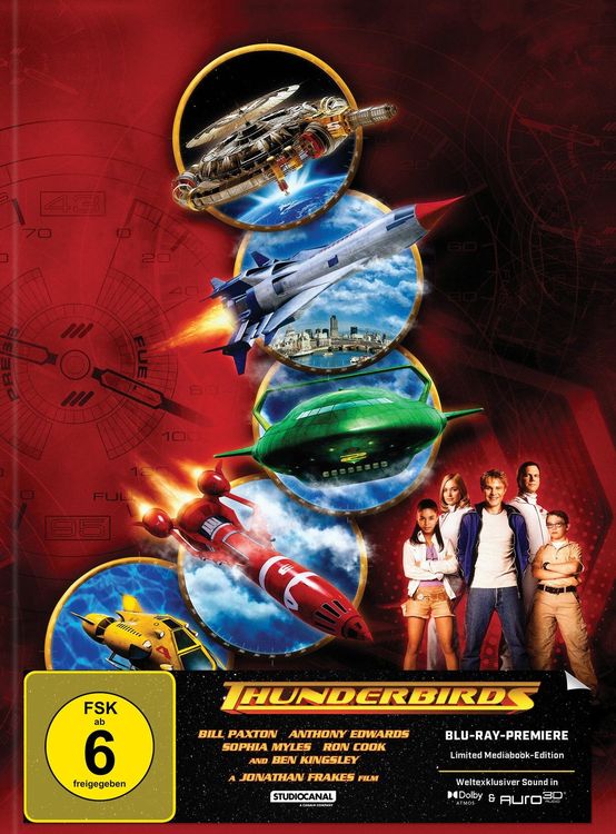 Produktbild: Thunderbirds | Mediabook (2x Blu-ray) mit Dolby Atmos + Auro-3D | Cover C - 333 St&uuml;ck