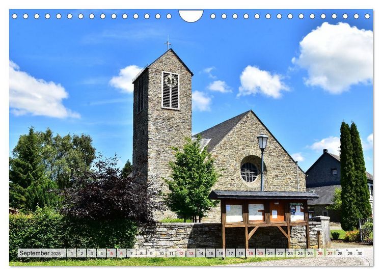 Produktbild: Eicherscheid - Ein Eifeldorf mit Charme und Sch&ouml;nheit (Wandkalender 2026 DIN A4 quer), CALVENDO Monatskalender