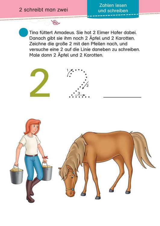 Produktbild: Bibi & Tina Mein Schulstart-Block. Erstes Rechnen und Konzentration ab 5 Jahren