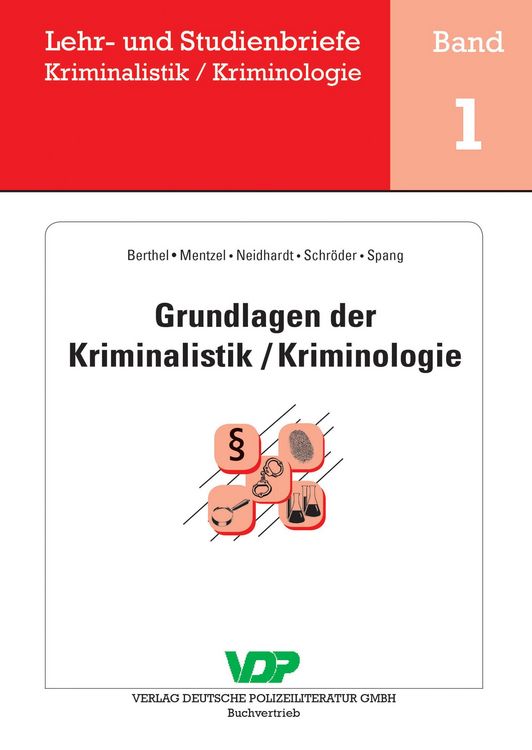 Produktbild: Grundlagen der Kriminalistik / Kriminologie