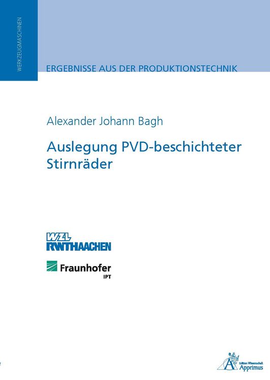 Produktbild: Auslegung PVD-beschichteter Stirnr&auml;der