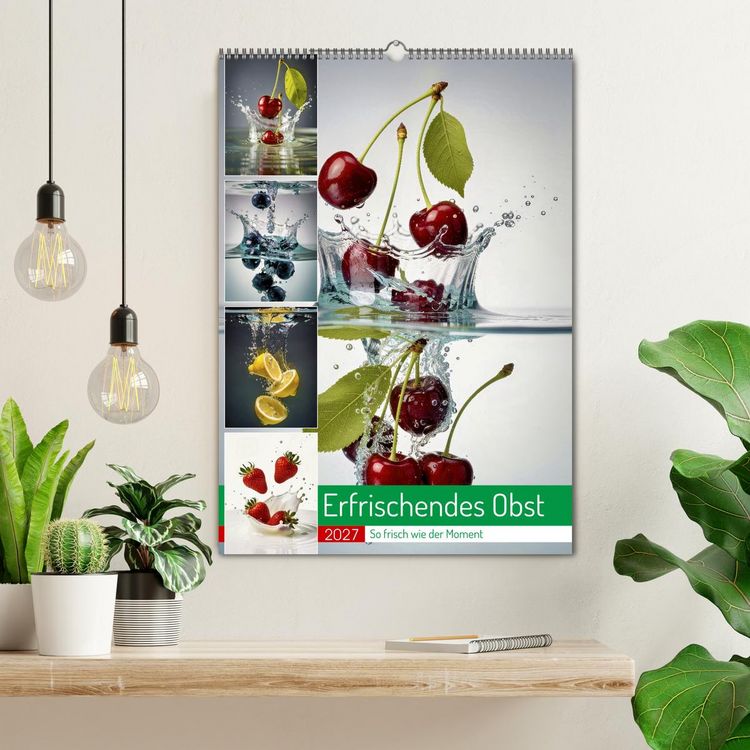 Produktbild: Erfrischendes Obst (Wandkalender 2027 DIN A2 hoch), CALVENDO Monatskalender