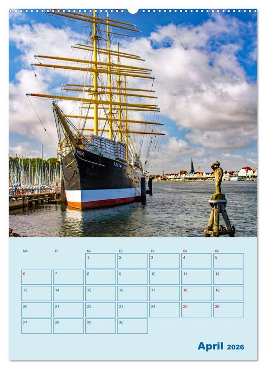 Produktbild: Priwall bei Travem&uuml;nde &ndash; Terminplaner (hochwertiger Premium Wandkalender 2026 DIN A2 hoch), Kunstdruck in Hochglanz