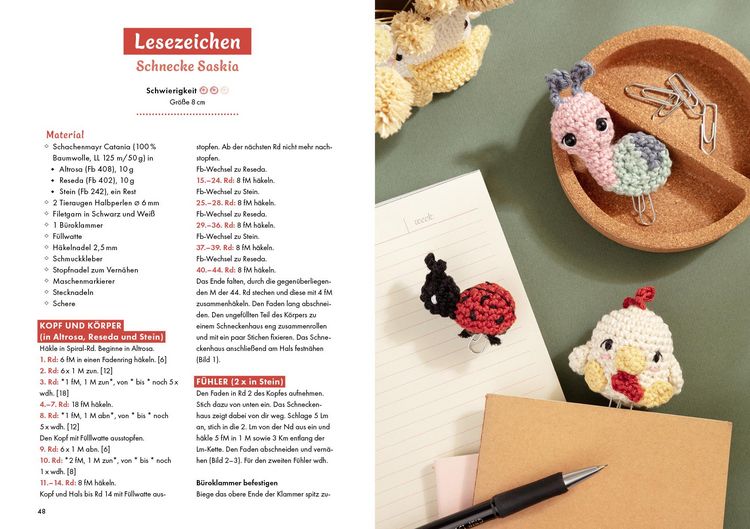 Produktbild: Knuffige Amigurumi f&uuml;r den Schreibtisch