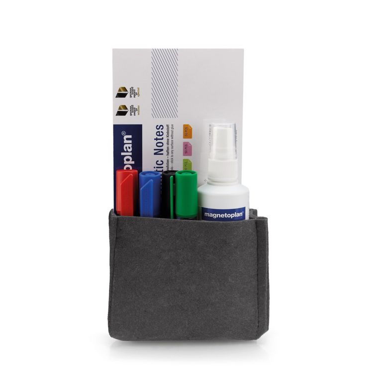 Produktbild: magnetoplan Stiftehalter magnetisch magnetoTray MEDIUM (B x H x T) 130 x 100 x 60 mm Grau 1227701