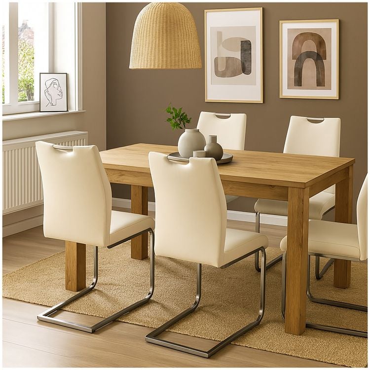 Produktbild: HTI-Living Schwingstuhl 4er-Set Nelly Cremewei&szlig; Schwingstuhl 4er-Set Nelly Cremewei&szlig;
