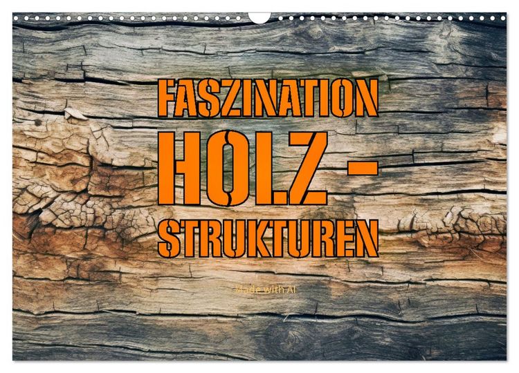 Produktbild: Faszination HOLZ - Strukturen (Wandkalender 2026 DIN A3 quer), CALVENDO Monatskalender