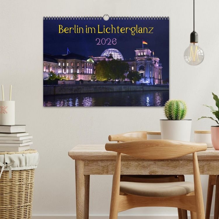 Produktbild: Berlin im Lichterglanz 2026 (Wandkalender 2026 DIN A3 quer), CALVENDO Monatskalender