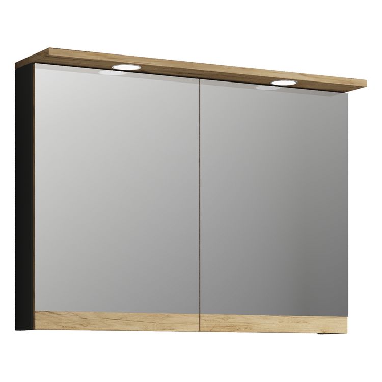 Produktbild: LED Bad Spiegelschrank Steckdose 59x80x23 Cosila