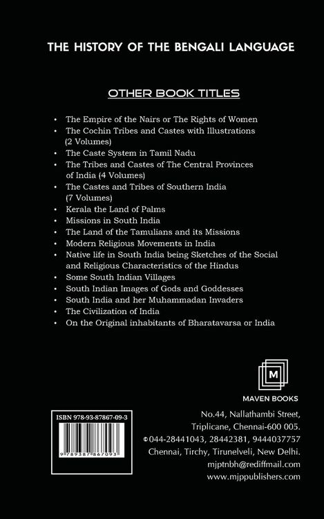 Produktbild: The History of the Bengali Language