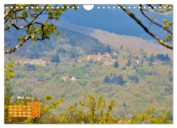 Produktbild: Herrliches Arno Tal - Wanderurlaub in der Toskana (Wandkalender 2026 DIN A4 quer), CALVENDO Monatskalender