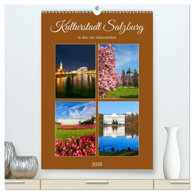 Produktbild: Kulturstadt Salzburg (hochwertiger Premium Wandkalender 2026 DIN A2 hoch), Kunstdruck in Hochglanz