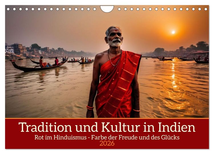 Produktbild: Tradition und Kultur in Indien (Wandkalender 2026 DIN A4 quer), CALVENDO Monatskalender