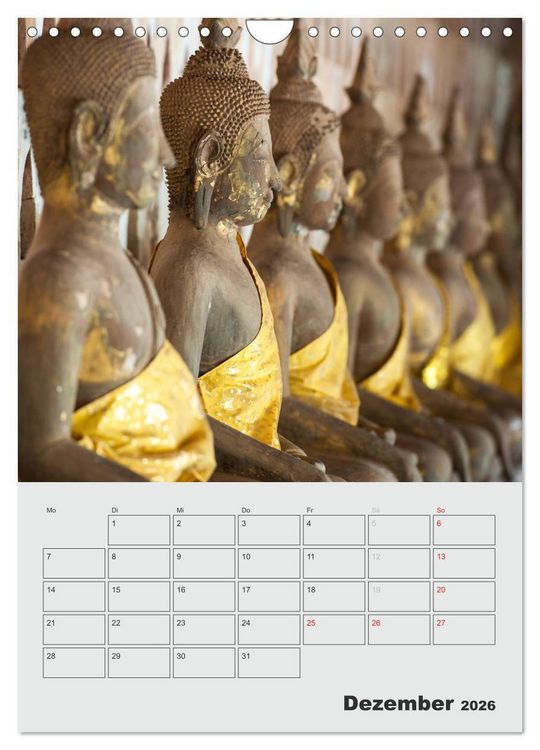 Produktbild: BUDDHA - Das sanfte L&auml;cheln (Wandkalender 2026 DIN A4 hoch), CALVENDO Monatskalender