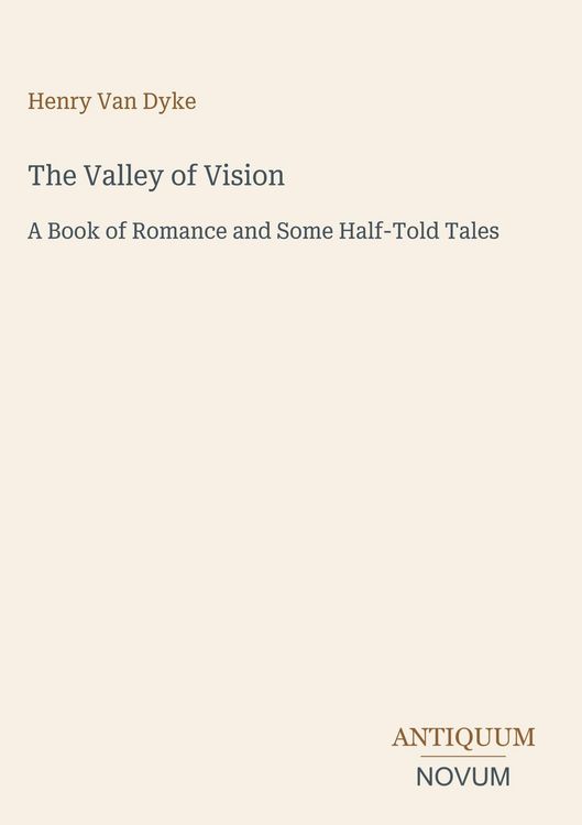 Produktbild: The Valley of Vision