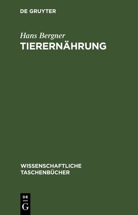 Produktbild: Tierern&auml;hrung