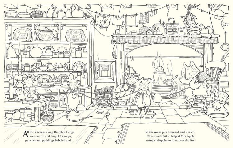 Produktbild: Brambly Hedge: Festive Coloring Book