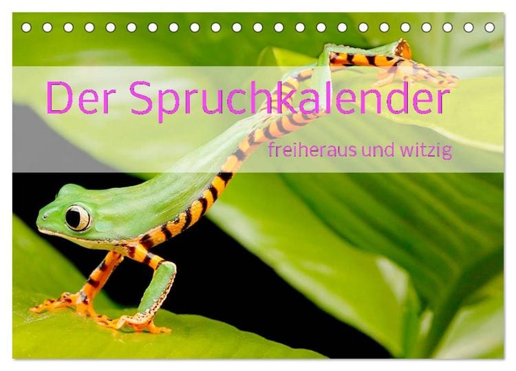 Produktbild: Der Spruchkalender - freiheraus und witzig (Tischkalender 2026 DIN A5 quer), CALVENDO Monatskalender