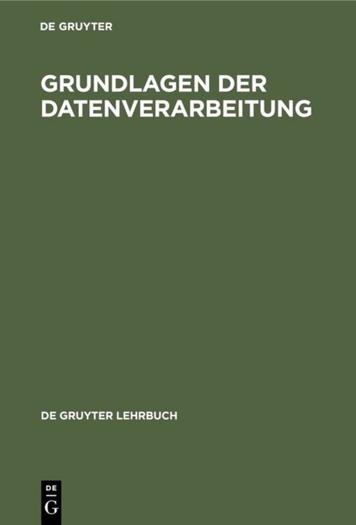 Produktbild: Grundlagen der Datenverarbeitung