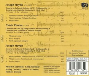 Produktbild: Haydn: Cello Concertos,Pereira: Concertino for Ce