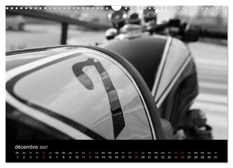 Produktbild: Une moto de caract&egrave;re (Calendrier mural 2027 DIN A3 vertical), CALVENDO calendrier mensuel