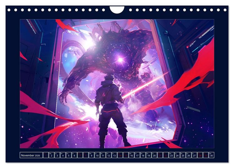 Produktbild: Interstellare Helden (Wandkalender 2026 DIN A4 quer), CALVENDO Monatskalender