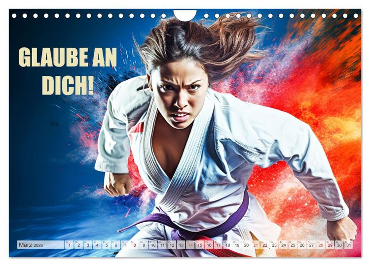 Produktbild: Judo und Motivation (Wandkalender 2026 DIN A4 quer), CALVENDO Monatskalender