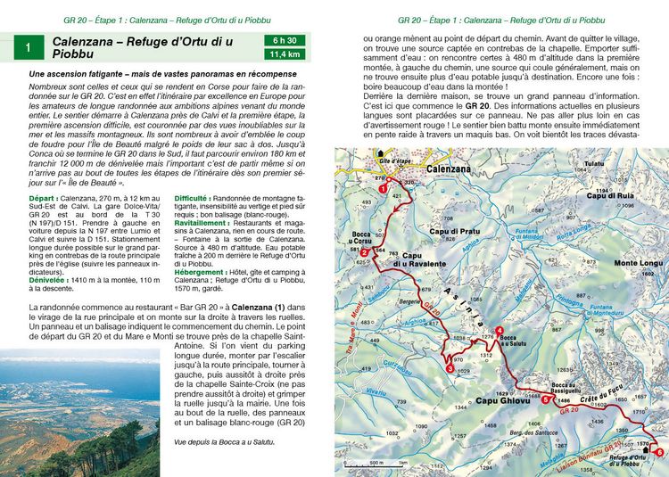 Produktbild: Corse - GR 20 (Guide de randonn&eacute;es)