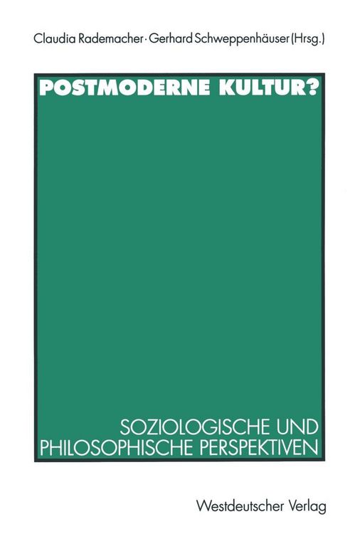 Produktbild: Postmoderne Kultur?