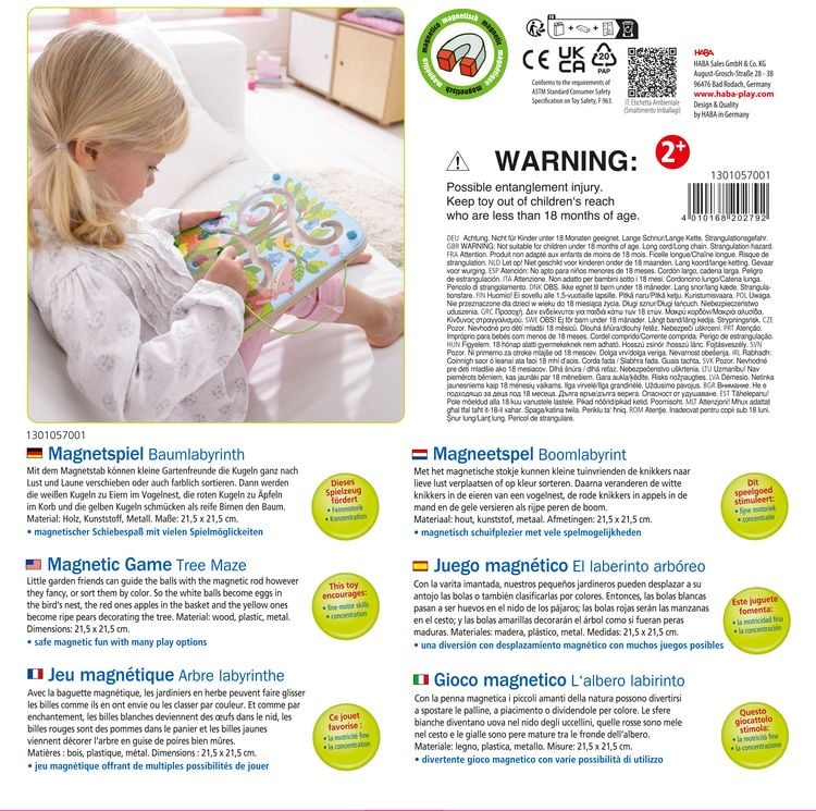 Produktbild: Magnetspiel Baumlabyrinth (Kinderspiel)
