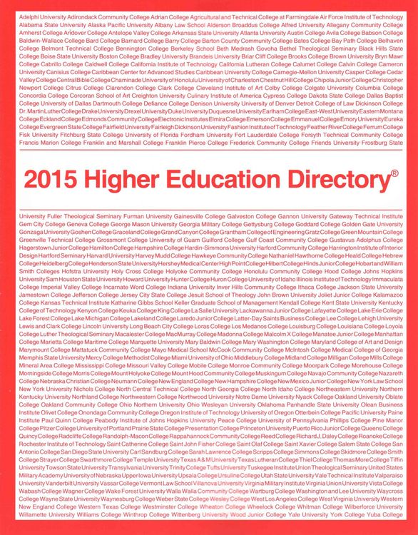 Produktbild: Higher Education Directory 201