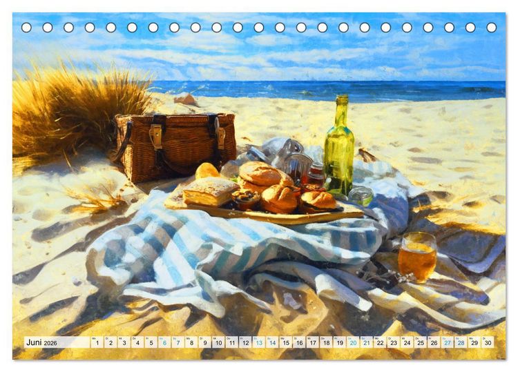 Produktbild: Ostsee-Gefl&uuml;ster - Entspannung am Meer (Tischkalender 2026 DIN A5 quer), CALVENDO Monatskalender