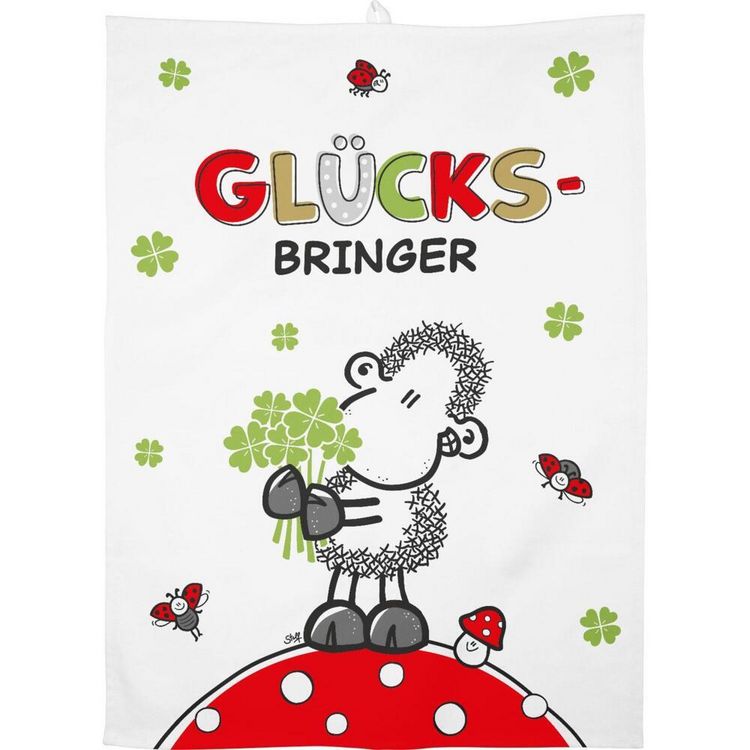 Produktbild: Zauber-Geschirrtuch Motiv "Gl&uuml;ck"