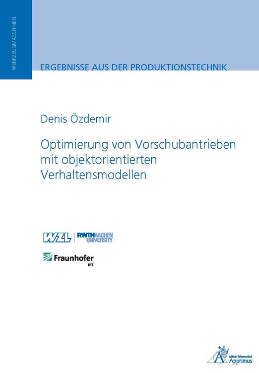 Produktbild: Optimierung von Vorschubantrieben mit objektorientierten Verhaltensmodellen