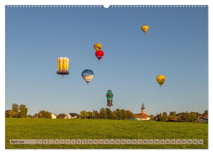 Produktbild: Montgolfiade der Ballone im Sauerland (hochwertiger Premium Wandkalender 2026 DIN A2 quer), Kunstdruck in Hochglanz