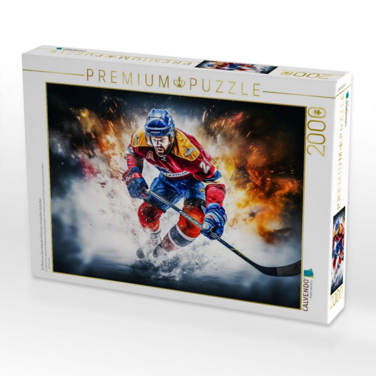 Produktbild: CALVENDO Puzzle Ein Motiv aus dem Kalender Eishockey und positive Gedanken | 2000 Teile Lege-Gr&ouml;&szlig;e 90x67cm Foto-Puzzle f&uuml;r gl&uuml;ckliche Stunden