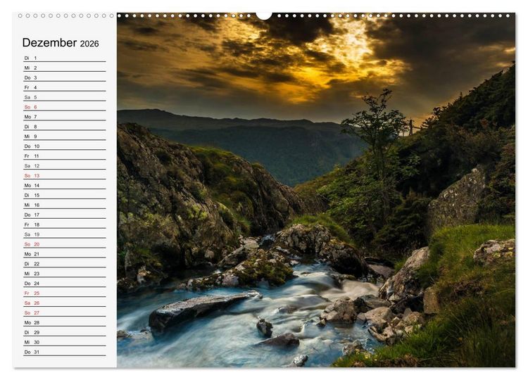 Produktbild: Wildwasser. Gebirgsb&auml;che und Wasserf&auml;lle (hochwertiger Premium Wandkalender 2026 DIN A2 quer), Kunstdruck in Hochglanz