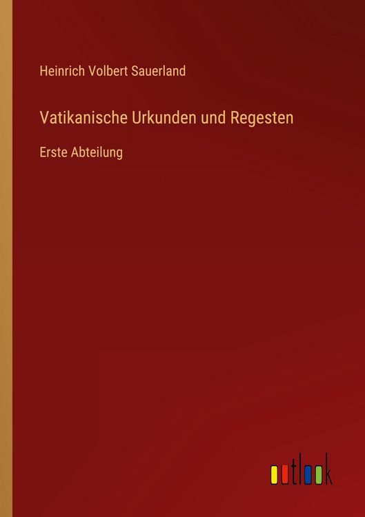 Produktbild: Vatikanische Urkunden und Regesten