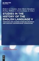 Produktbild: Studies in the History of the English Language V